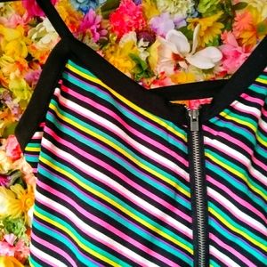 🌈Retro Neon Rainbow Striped Tank Top 🌈